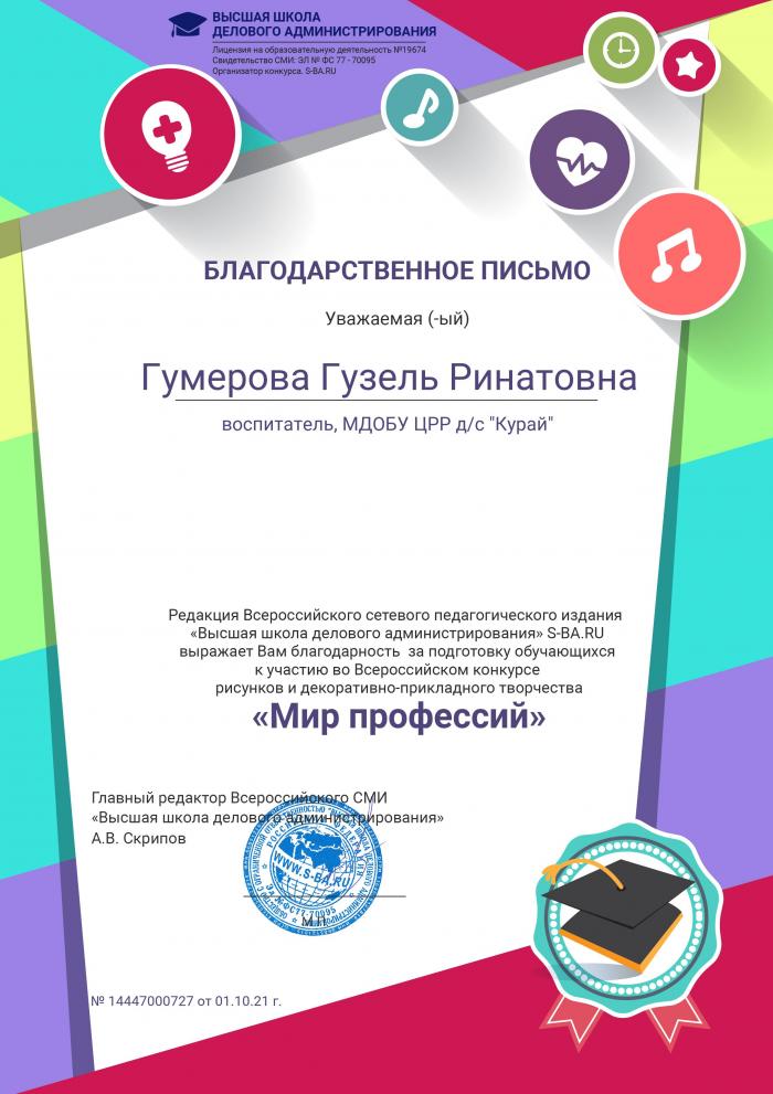 "Мир профессий"
